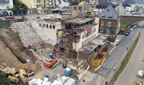 Uferpark Cochem Abriss Bestandsgebäude 